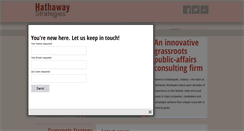 Desktop Screenshot of hathawaystrategies.com